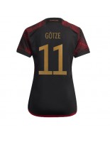 Saksa Mario Gotze #11 Vieraspaita Naisten MM-kisat 2022 Lyhythihainen